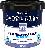 Шпатлевка готовая Sniezka Acryl Putz SP21 Finish (1.5 кг, белый) - 