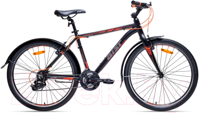 Велосипед AIST Сitizen (18, черный/оранжевый)