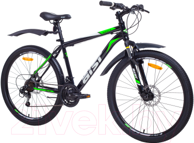 Велосипед AIST Quest (18, черный/зеленый)