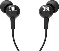 Наушники-гарнитура JBL C100SIU / JBLC100SIUBLK (черный) - 