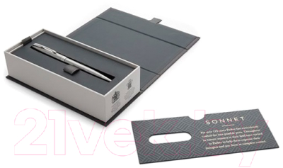 Ручка шариковая имиджевая Parker Sonnet Core Slim Stainless Steel CT 1931513