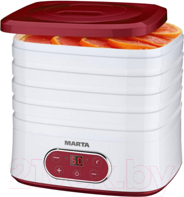 Сушилка для овощей и фруктов Marta MT-1944 (красный гранат)