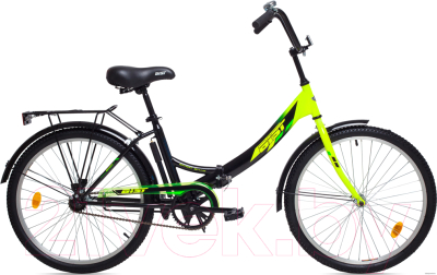 Велосипед AIST Smart 1.0 (24, черный/зеленый)