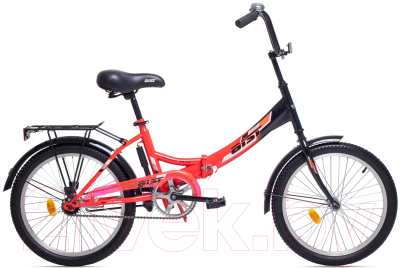 Велосипед AIST Smart 1.0 (24, красный/черный)