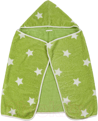 Полотенце с капюшоном Happy Baby Fluffy 34017 (зеленый)