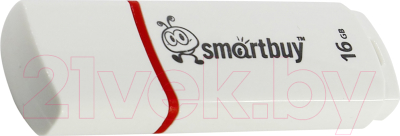 Usb flash накопитель SmartBuy Crown White 16GB (SB16GBCRW-W)