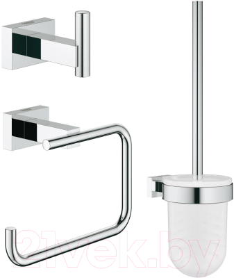 Набор аксессуаров для ванной и туалета GROHE Essentials Cube 40757001