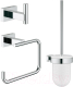 Набор аксессуаров для ванной и туалета GROHE Essentials Cube 40757001 - 