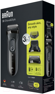 Электробритва Braun Series 3 Shave & Style 3000BT (81547156)