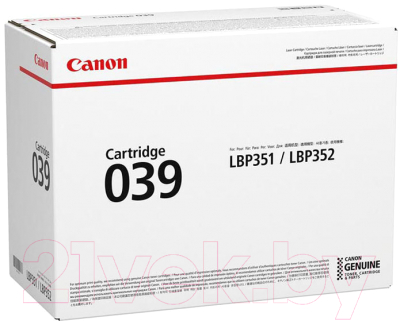 Картридж Canon 039 (0287C001AA)
