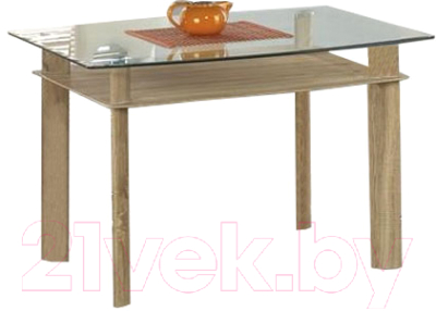 Обеденный стол Halmar Murano (стекло/дуб сонома)