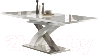Обеденный стол Halmar Sandor 2 160-220x90 (серо-белый)