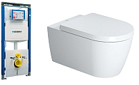 

Унитаз подвесной с инсталляцией Duravit, Set Me by Starck 45290900A1 + 111362005