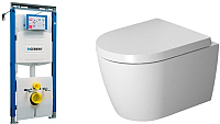 

Унитаз подвесной с инсталляцией Duravit, Set Me by Starck 45300900A1 + 111362005