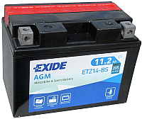 Мотоаккумулятор Exide Bike Maintenance Free ETZ14-BS (11.2а/ч) - 