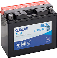 Мотоаккумулятор Exide ET12B-BS (10 А/ч) - 