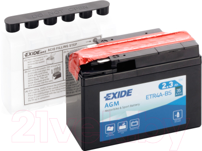 Мотоаккумулятор Exide ETR4A-BS (2.3 А/ч)