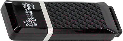 USB flash накопитель SmartBuy Quartz Black 16Gb (SB16GBQZ-K)