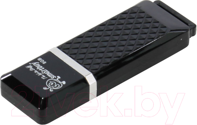 Usb flash накопитель SmartBuy Quartz Black 8Gb (SB8GBQZ-K)