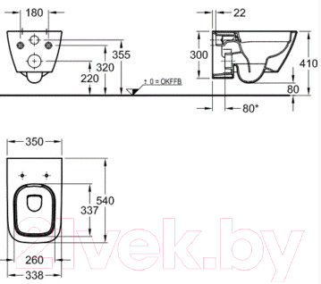 Унитаз подвесной Keramag Smyle 205570000