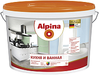 Краска Alpina Кухня и Ванная. База 1 (2.5л, белый) - 