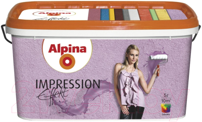 Краска декоративная Alpina Effekt Impression Weiss (5л)