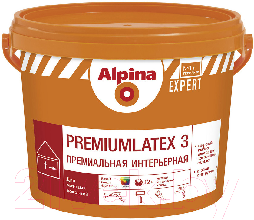 Краска Alpina Expert Premiumlatex 3. База 1 (10л)