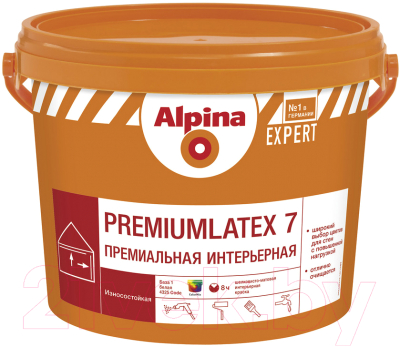 Краска Alpina Expert Premiumlatex 7. База 1 (10л)