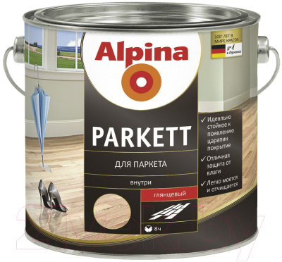 Лак Alpina Parkett (750мл, глянцевый)