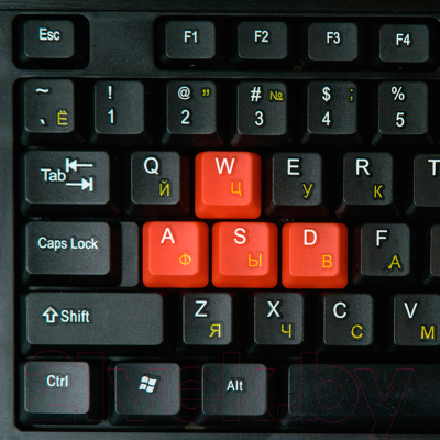 Клавиатура Dialog Standart KS-013U (черный/красный)