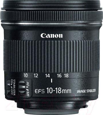 Широкоугольный объектив Canon EF-S 10-18mm f/4.5-5.6 IS STM (9519B005AA)