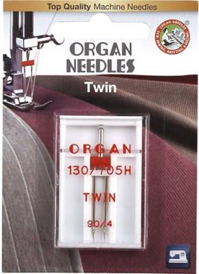 Набор игл для швейной машины Organ 1-90/4 (двойные)