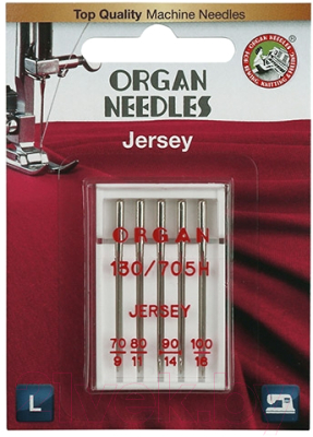 Набор игл для швейной машины Organ 5/70-100 (для трикотажа)