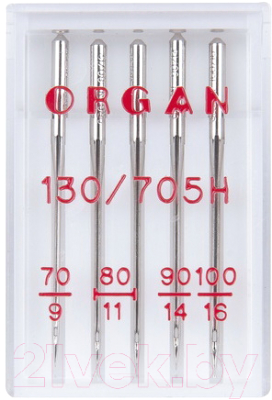 Набор игл для швейной машины Organ 5/70-100 (универсальные)