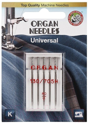 Набор игл для швейной машины Organ 5/80 (универсальные)