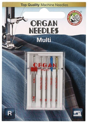 Набор игл для швейной машины Organ 5/Multi (универсальные)