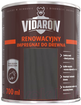 Пропитка для дерева Vidaron Impregnant R09 восстанавливающая (700мл, антрацит серый)