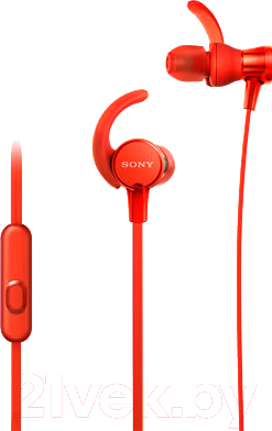 Наушники-гарнитура Sony MDR-XB510ASR (красный)
