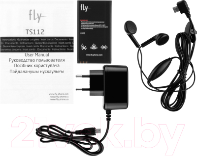 Мобильный телефон Fly TS112 (белый)