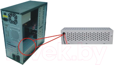 Корпус для компьютера Gembird CCC-P4-UPS1