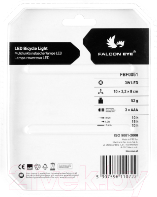 Фонарь для велосипеда Mactronic Falcon Eye Nex BK FBF0051 (передний)