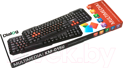 Клавиатура Dialog Multimedia KM-015U (черный)