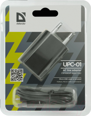 Зарядное устройство сетевое Defender UPС-01 / 83532