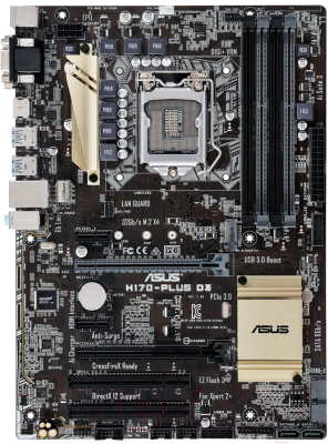 

Материнская плата Asus, H170-PLUS D3