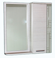 Шкаф с зеркалом для ванной СанитаМебель Прованс 101.700 (правый, гасиенда) - 