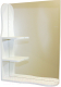 Шкаф с зеркалом для ванной СанитаМебель Лотос 901.500 (левый) - 