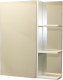 Шкаф с зеркалом для ванной СанитаМебель Лотос 101.650 (левый) - 