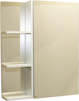 Шкаф с зеркалом для ванной СанитаМебель Лотос 101.650 (правый) - 