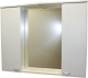 Шкаф с зеркалом для ванной СанитаМебель Лотос 101.1000 - 