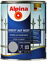 

Эмаль Alpina, Direkt auf Rost RAL9006